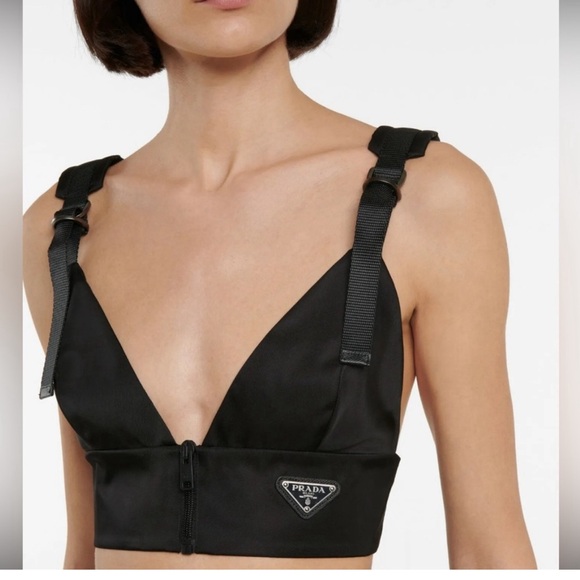 Prada Tops - Prada re-nylon bralette crop top